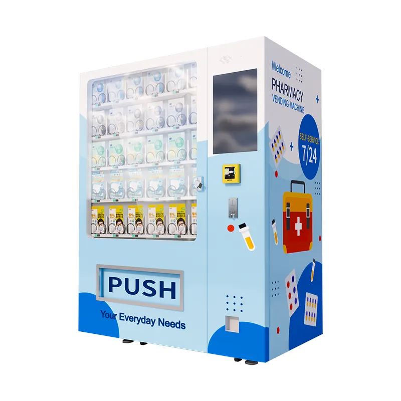 Nouveau type de distributeur automatique à écran tactile personnalisé distributeur automatique d'écran publicitaire lcd distributeur d'eau en plein air