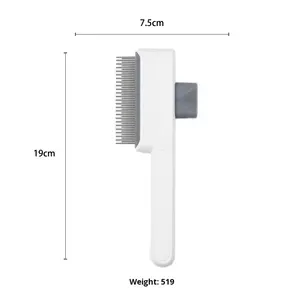 Peine ecológico <span class=keywords><strong>para</strong></span> gatos con un solo clic <span class=keywords><strong>para</strong></span> limpieza y Baño de mascotas, venta al por mayor transfronteriza de fábrica - Product Image 6