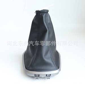 ฝาครอบเกียร์เชฟโรเลต อาวีโอหนัง PU สีดำสไตล์คลาสสิกสำหรับเกียร์ธรรมดา - Product Image 2