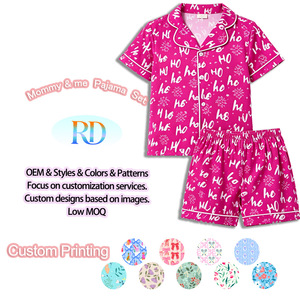 Pigiama Estivo Casual per Casa <span class=keywords><strong>e</strong></span> Relax, Set di Abbigliamento da Notte in Morbida Seta di Latte per Bambini <span class=keywords><strong>e</strong></span> Mamma - Product Image 4