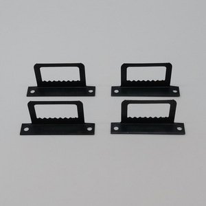 Grand crochet dentelé en forme de L en fer noir pour accrocher les cadres, design moderne et simple, usage général - Product Image 2