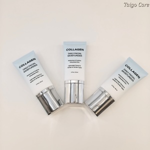 Tubo Super Ovalado de 35ml 50ml 60ml con Cabezal de Bomba Plateado y Tapa Plateada, Envase Personalizado para Protector Solar, Tubo para Bloqueador Solar - Product Image 2