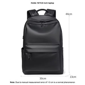 <span class=keywords><strong>Mochila</strong></span> para Portátil <span class=keywords><strong>de</strong></span> PU Simple, Ligera y Elegante con Logotipo Personalizado, <span class=keywords><strong>Mochila</strong></span> Casual Impermeable para Estudiantes, Gran Venta - Product Image 2