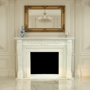 Chimenea Moderna Independiente <span class=keywords><strong>de</strong></span> Mármol con Calefacción <span class=keywords><strong>de</strong></span> <span class=keywords><strong>Bioetanol</strong></span> y Características Decorativas para Uso en Interiores en Hoteles y Villas - Product Image 1