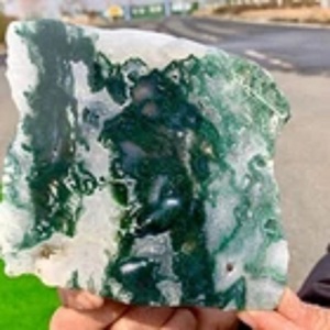 Venta al por mayor de losas de ágata musgosa natural, rodajas de cristal de cuarzo, mineral para decoración y sanación energética - Product Image 2