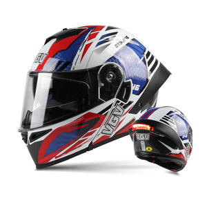 All-Season Convertible Motorcycle Helmet with Rear Spoiler and <b>Light</b> for Bluetooth <b>Features</b> - Product Image 2