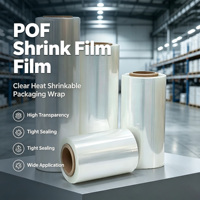 Film rétractable POF réticulé de qualité alimentaire, rouleaux de 300 m, haute résistance à la traction, pour emballage de produits de forme irrégulière et de cadeaux