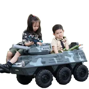 Kampf tanks 12V 10Ah Fernbedienung Baby Smart Rc Autos Militärs pielzeug 2 Sitz Outdoor Kinder Tanks Auto