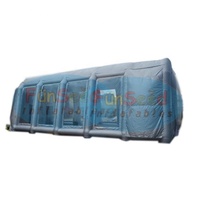 Tente de Garage Gonflable Étanche Anti-UV en PVC Vinyle pour Cabine de Lavage Automobile
