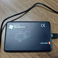 Lector de Tarjetas Inteligentes RFID USB HECERE de 125kHz y 13.56MHz, Doble Frecuencia, Material ABS, para Windows XP