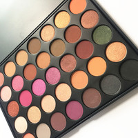 Palette de fards à paupières neutres 35C importée en gros, palette de maquillage à marque privée