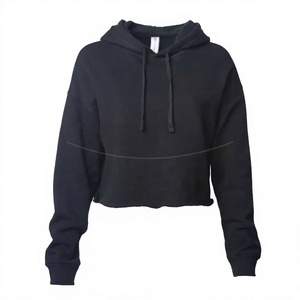 Sudadera corta con capucha para mujer en calidad personalizada al por mayor con el último diseño y sudaderas con capucha Premium para mujer logotipo personalizado - Product Image 1