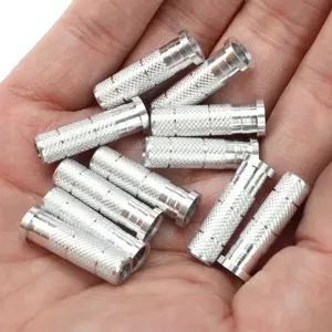 Sisipan Aluminium 60 buah sesuai ID dalam 6.2/7.6mm poros panah karbon untuk berburu