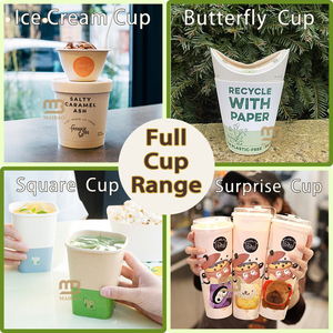 Sản xuất giá tùy chỉnh thiết kế logo dùng một lần nóng uống đôi tường 8oz trà cà phê cốc giấy lạnh với tay áo rơm - Product Image 4