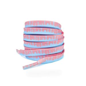 Cordones Planos de Poliéster Estampados en Crema Multicolor de Alta Calidad, Cordones Individuales con Degradado para Zapatillas Deportivas - Product Image 6