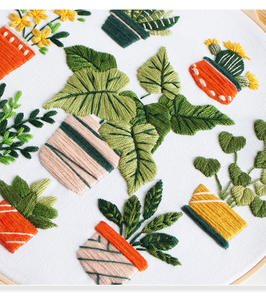 2026 חדש ערכת רקמה עצבית עיצוב חדש ערכת תפר צלב קלה עם מסגרת חישוק לבית - Product Image 4