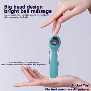 Vibrator Tahan Air dengan Gagang Panjang, Dapat Diisi Ulang via USB, 10 Kecepatan, untuk Wanita dengan Stimulasi Klitoris & Titik G - Product Image 2