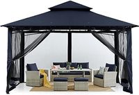 Pergola de jardin Aiatelgid PRO avec toit métallique, pavillon de jardin, pergola de jardin