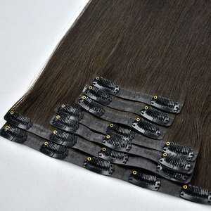Clipe invisível sem costura em extensões de cabelo Extensões de cabelo Kinky Straight Human <span class=keywords><strong>Clip</strong></span> Ins <span class=keywords><strong>Clip</strong></span> on