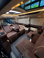 Kit intérieur VIP Mocha Brown Vito V250 V300 W447, écran de séparation, bar dissimulé, sièges, tables pliantes, équipement de sol de yacht