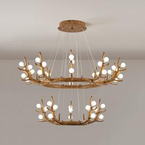 Modern Minimalist Japanese Style <strong>Stag</strong> Horn Chandelier Nordic Style Wood Tree Branch <strong>Lamp</strong> for Living Pendant Lights - Product Image 3