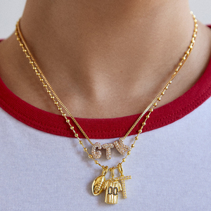 Construisez votre propre breloque personnalisée en acier inoxydable multi pendentif à breloque de loisirs de raquette de golf/tennis vintage