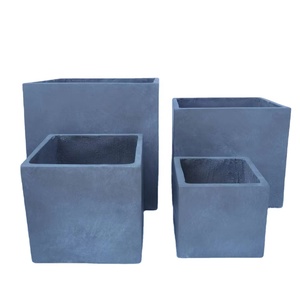 Grand pot carré en fibre d'argile de haute qualité pour fleurs ou bonsaï, écologique et léger, pour l'arrosage des plantes d'intérieur et d'extérieur - Product Image 5