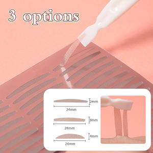 120 paires de bandes auto-adhésives <span class=keywords><strong>à</strong></span> double paupière en maille mince A461 outils de maquillage des yeux naturels invisibles avec autocollants en Y pour agrandir les yeux - Product Image 5