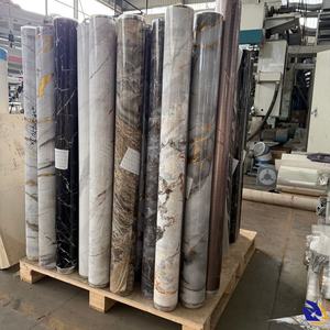 Hot Stamping Folie Voor Pvc Marmeren Plaat Marmer Ontwerp Decoratieve Films Voor Wandpaneel Huisdier Glanzende Marmeren Folie Folie Voor UV-Platen - Product Image 2