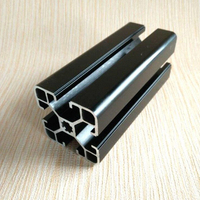Profilé en aluminium anodisé noir argenté industriel à rainures en T, profilé d'extrusion en aluminium 4040, fabrication en aluminium