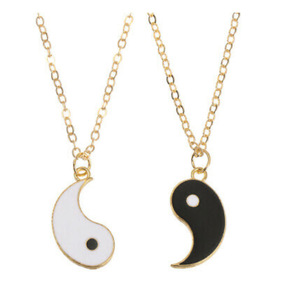 Regali di San Valentino per Migliori Amici, <span class=keywords><strong>1</strong></span> Paio di Collane Tai Chi, Ciondolo Yin Yang per Coppie - Product Image 1