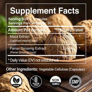OEM ODM Panax Ginseng Mix Maca Suplementos herbales Cápsulas de gelatina blanda muy populares - Product Image 3
