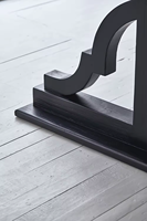 Luxe Vintage Japandi Console Table Moderne Bois Verre Décor pour La Maison Villa Hôtel Ferme Salon Salle À Manger Cuisine Meubles