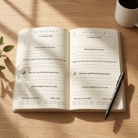 Journal de gratitude personnalisé A5, couverture rigide en lin, journal de réflexion quotidienne avec questions, carnet de gratitude avec logo personnalisé