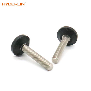 Pieds réglables Hyderon en acier inoxydable avec tige filetée, roulettes pour meubles moulées par injection, couleur personnalisable - Product Image 2