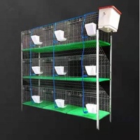 Nouvelle cage à lapins en fil de fer galvanisé en acier inoxydable à longue durée de vie, type H, 4 couches, résistante à la corrosion, garantie 1 an