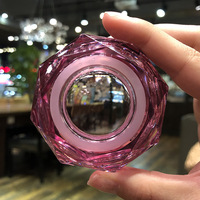 Nouvelle conception de bouteille en verre avec couvercle de style diamant, bouteille d'eau portable promotionnelle, cadeau, bouteille en verre transparente pour boire