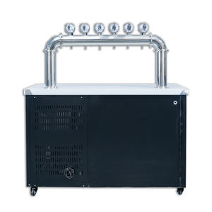 Kegerator profesional <span class=keywords><strong>de</strong></span> 6 grifos para <span class=keywords><strong>cerveza</strong></span> artesanal, dispensador <span class=keywords><strong>de</strong></span> <span class=keywords><strong>cerveza</strong></span> portátil <span class=keywords><strong>de</strong></span> acero inoxidable <span class=keywords><strong>con</strong></span> refrigeración por aire y agua - Product Image 6