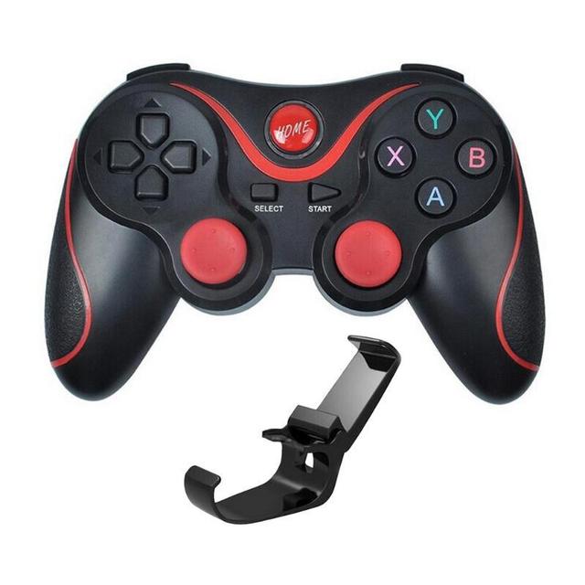 T3 T-3 X3 Wireless  Gamepad Joystick for Android Smartphone Tablet PC Remote Controller Black Color With Holder