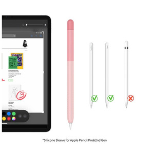 Étui dégradé de couleur Étui en silicone Étui à crayons Compatible <span class=keywords><strong>Apple</strong></span> <span class=keywords><strong>Pencil</strong></span> Pro/2e génération - Product Image 1