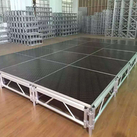 Escenario Portátil de Aluminio para Conciertos al Aire Libre, Plataformas Modulares para Eventos, Ensamblaje Rápido