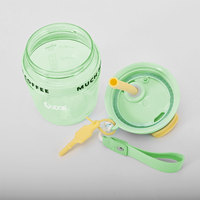 Bouteille d'eau en plastique sans BPA de grande capacité pour l'été, vente en gros, pour les sports de plein air, pour les enfants, pour l'eau bouillante