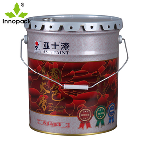 Seau métallique conique <span class=keywords><strong>de</strong></span> <span class=keywords><strong>20</strong></span> <span class=keywords><strong>litres</strong></span> (5 gallons) avec bec verseur et couvercle, idéal pour la peinture, l'huile et la graisse - Vente en gros - Product Image 1