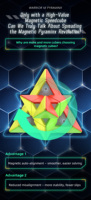 Cube Pyraminx magnétique coloré sans autocollants QiYi Promotional Eco ABS pour enfants