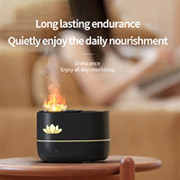 Humidificateur ultrasonique portable de 350 ml alimenté par USB avec diffuseur d'huiles essentielles, horloge lumineuse, haut-parleur, utilisation en voiture, faible bruit