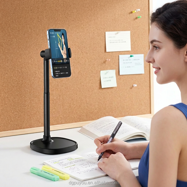 2026 Trending Products Cute Compact Portable Foldable Phone Stand Non-Slip 360 Rotation Adjustable Desktop Mobile Phone Holder