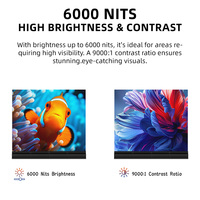 Mur LED transparent P3.91 intérieur/extérieur, grand mur-rideau en verre pour bâtiment, écran d'affichage LED transparent HD 1 mm