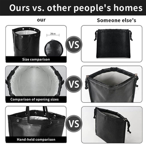 USA Direct Nueva bolsa de transporte de carbón Camping BBQ Carbón ignífugo Bolsa de extinción de incendios Bolsa de mano para llevar semillas de fuego - Product Image 5