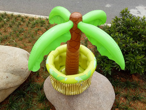 Refroidisseur de boissons gonflable en forme de cocotier, décoration de fête tropicale et palmier - Product Image 3