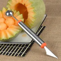 Lage Prijs Promotie Food Grade Pp Materiaal Dubbele Hoofd Fruit Carving Tool Voor Keuken
